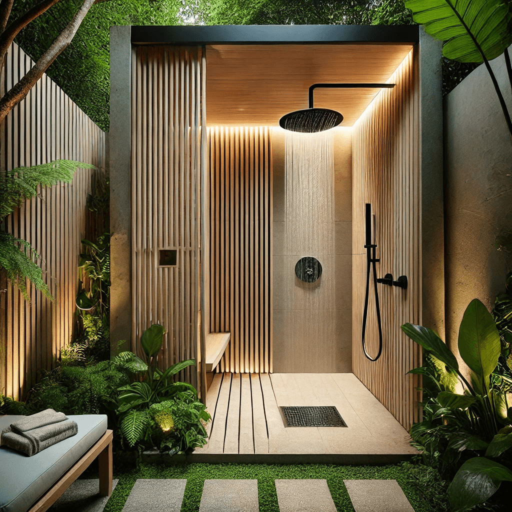 Outdoor Shower Installation